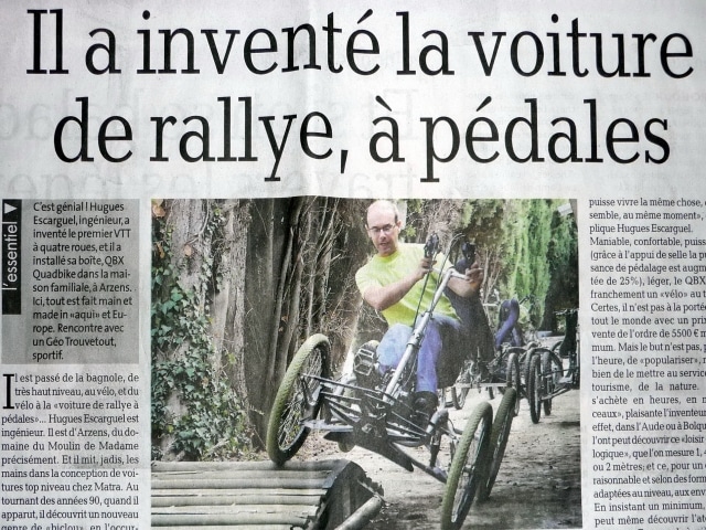 Lire la suite à propos de l’article IL A INVENTÉ LA VOITURE DE RALLYE…À PÉDALES